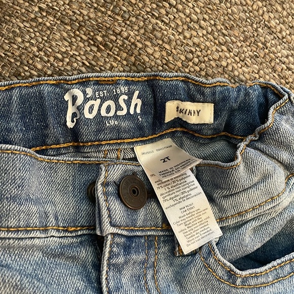 2 pair toddler skinny jeans , gently used , size 2T - Picture 2 of 4